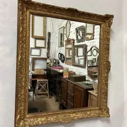 Miroir doré ancien 22